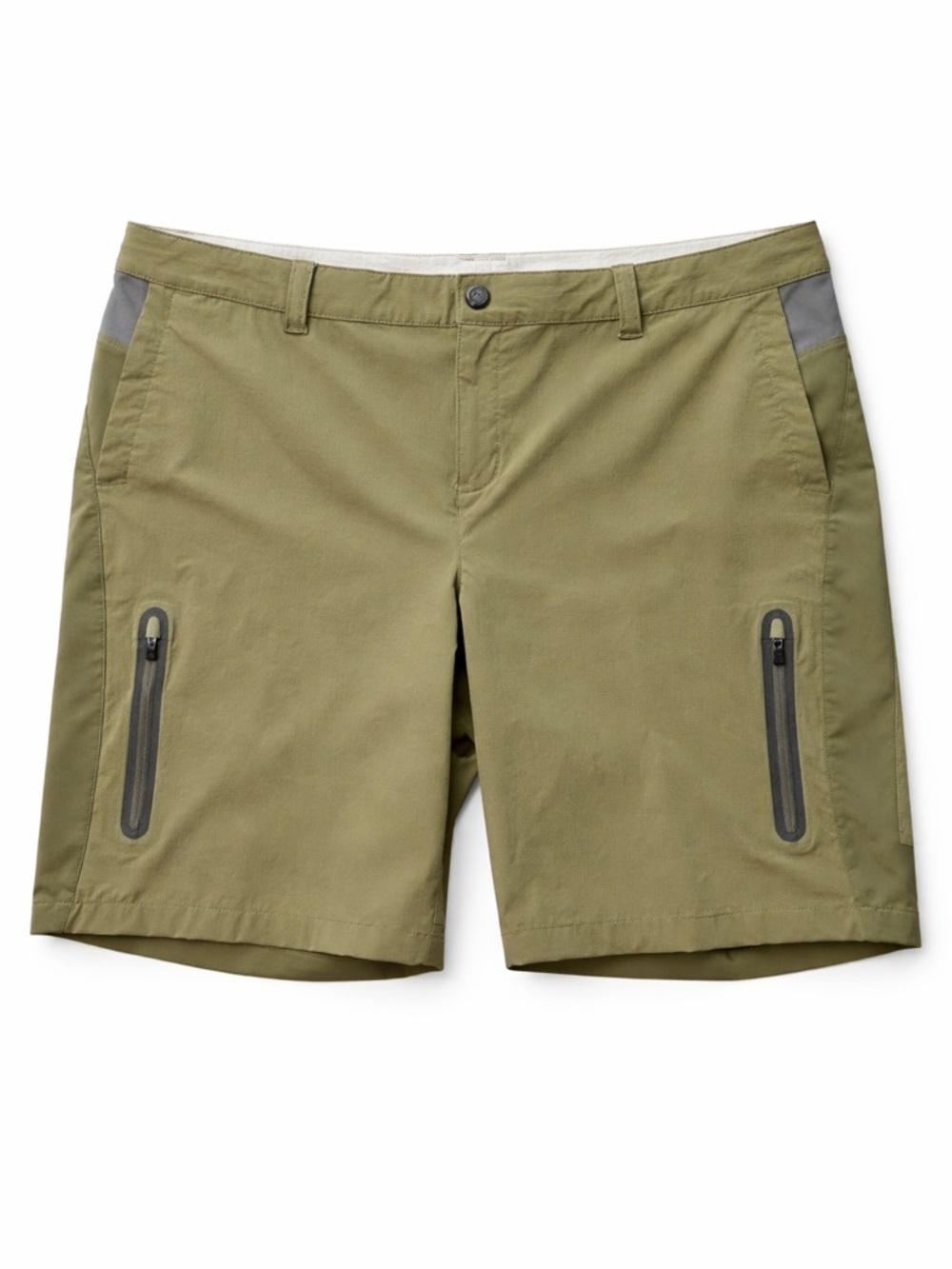 REI 16 Water Resistant Hiking Shorts 0412 Women Outdoor Zip Pockets Mid Rise